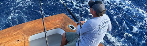 Fisherman wearing Clarkspoon performance shirt