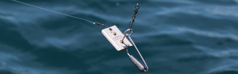 Clarksppoon planer rigged on a fishing line
