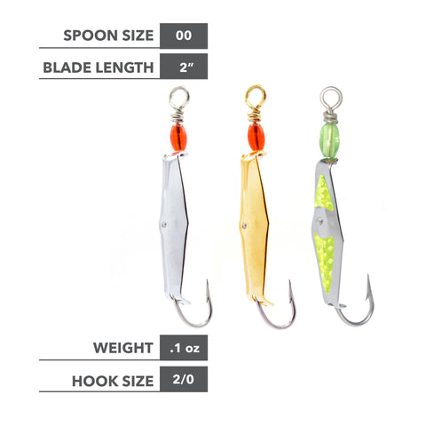 Orignal Clarkspoon size 00 three pack dimensions