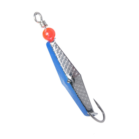 Size 0 Clarkspoon - Chrome/Blue/Hammered Scale Finish - Clarkspoon Fishing Lures