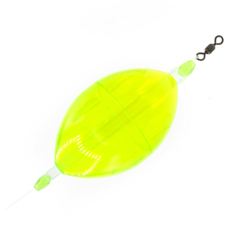 Bubble Buster Rig - Size 00 Clarkspoon with Chartreuse Bubble Float - Clarkspoon Fishing Lures