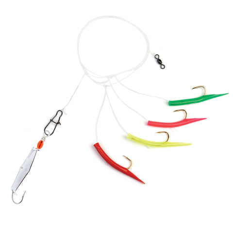 Mackerel tree rig with size 00 chrome Clarkspoon