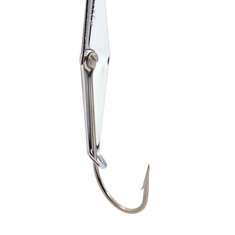 Spoon-Squid w/ Ball Bearing Swivel - Silver Flash - 3 Sizes - Clarkspoon Fishing Lures