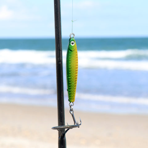 Stick Jig 1.5oz - Green/Chartreuse - Clarkspoon Fishing Lures