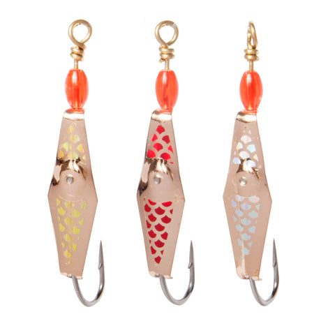 Clarkspoon Size 00 Gold Holo Flash Assortment - 00GH-3PK - Clarkspoon Fishing Lures