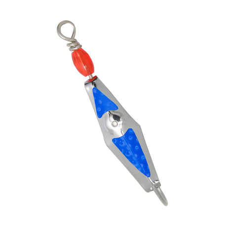 Flashspoon - Silver Clarkspoon with Blue Flash Tape - 3 Sizes - Clarkspoon Fishing Lures