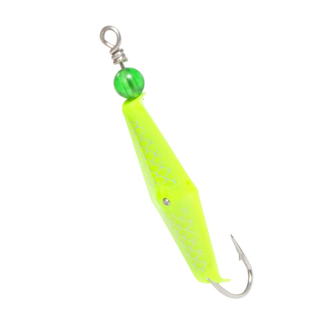 Size 0 Clarkspoon - Chartreuse/Fish Scale - Clarkspoon Fishing Lures