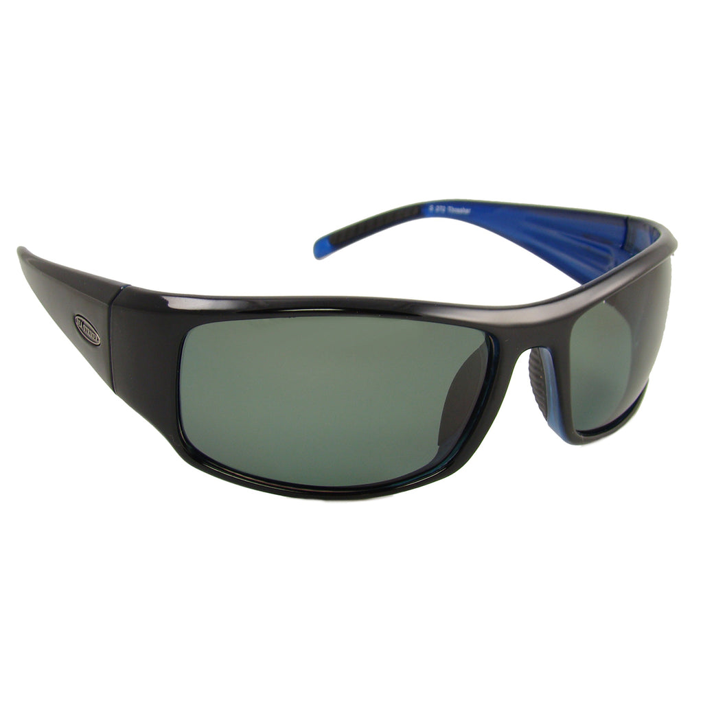 Sea Striker Thresher Sunglasses - 0272 - Black Blue Frame / Grey