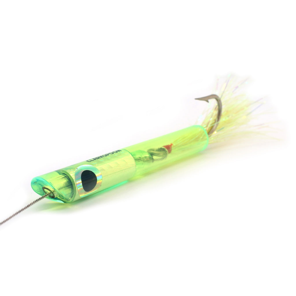 Clark Dart | Micro Trolling Lure - Scoop Head CDS-CHS - Rigged - Chartreuse
