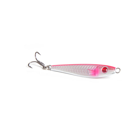 Chrome Jig - Chrome/Pink - Clarkspoon Fishing Lures