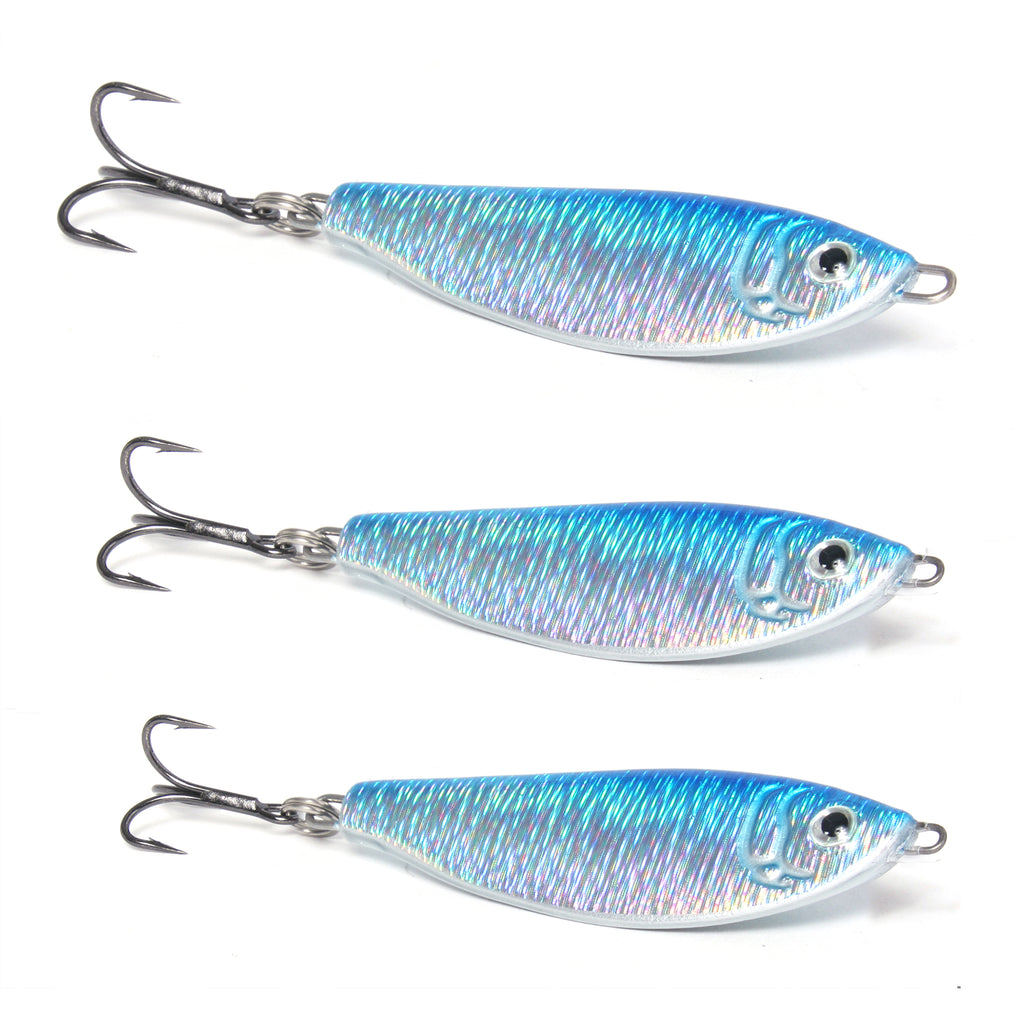Shad Jig - Blue/Silver - Available in 4 Sizes, Clarkspoon