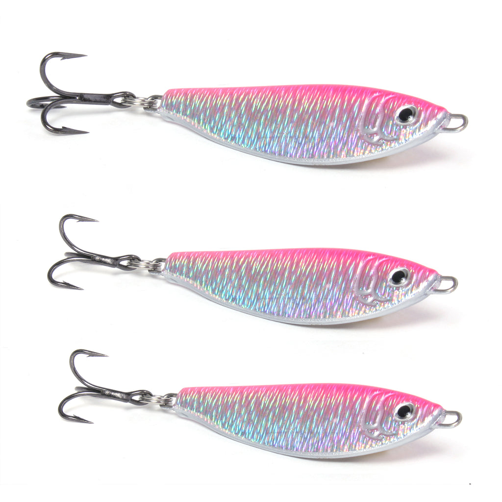 Shad Jig - Pink/Silver - Available in 4 Sizes, Clarkspoon