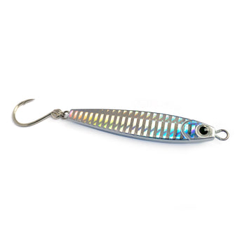 Stick Jig 1.5oz with Inline Single Hook - SJ15ILSH-SIL - Silver - Clarkspoon Fishing Lures