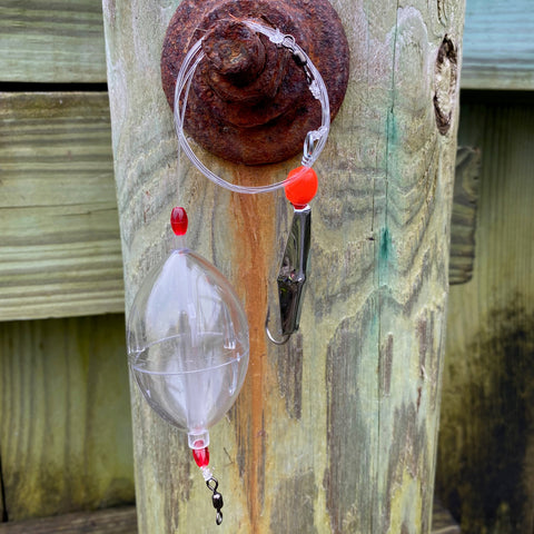Bubble Buster Rig - Weighted Clarkspoon with Clear Bubble Float - Clarkspoon Fishing Lures