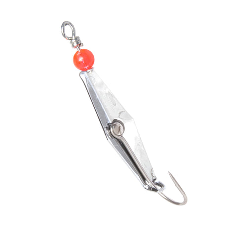 Size 0 Clarkspoon - Chrome/Blue/Hammered Scale Finish - Clarkspoon Fishing Lures