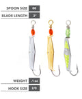 Orignal Clarkspoon size 00 three pack dimensions
