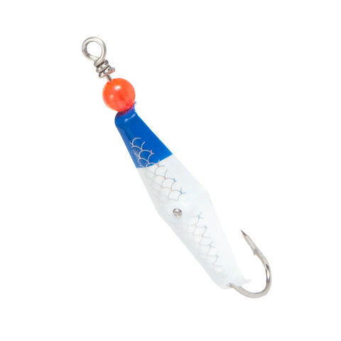 Size 0 Clarkspoon - Blue/White/Fish Scale - Clarkspoon Fishing Lures