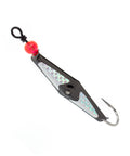Size 1 Black Chrome Clarkspoon with silver flash on white background
