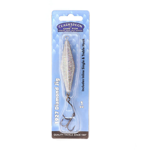 1927 Diamond Jig - Silver - Clarkspoon Fishing Lures