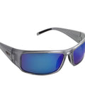 Sea Striker Thresher Sunglasses - 0271 - Crystal Silver Frame / Blue Mirror Lens - Clarkspoon Fishing Lures