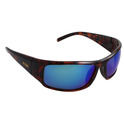 Sea Striker Thresher Sunglasses - 0282 - Tortoise Frame / Blue Mirror Lens - Clarkspoon Fishing Lures