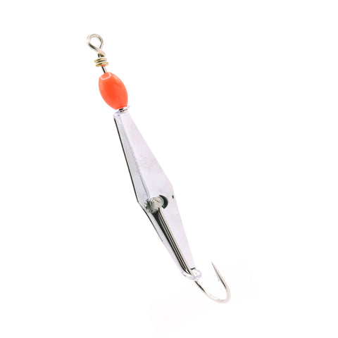 Size 3 Clarkspoon with red bead and stainless steel hook