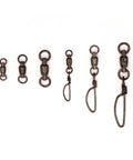 Ball Bearing Snap Swivel 60 pc Assortment - Full Stainless Steel Construction - Clarkspoon Fishing Lures