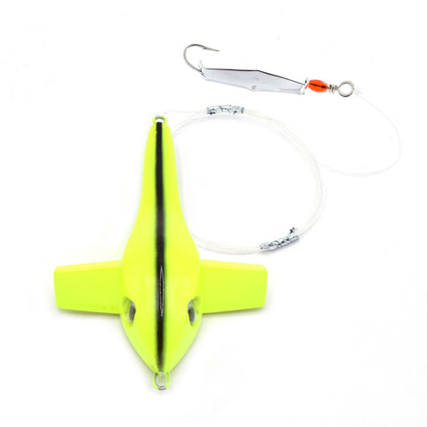 Chartreuse Bird Rig - Size 00 Chrome Clarkspoon