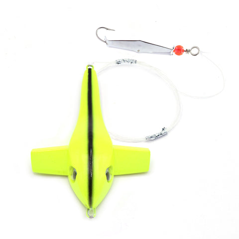 Chartreuse Bird Rig - Size 0 Chrome Clarkspoon