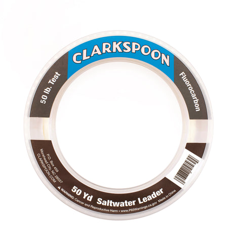 Fluorocarbon Leader Material - 50 yd. - Clarkspoon Fishing Lures