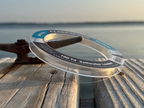 Clarkspoon saltwater leader material on dock