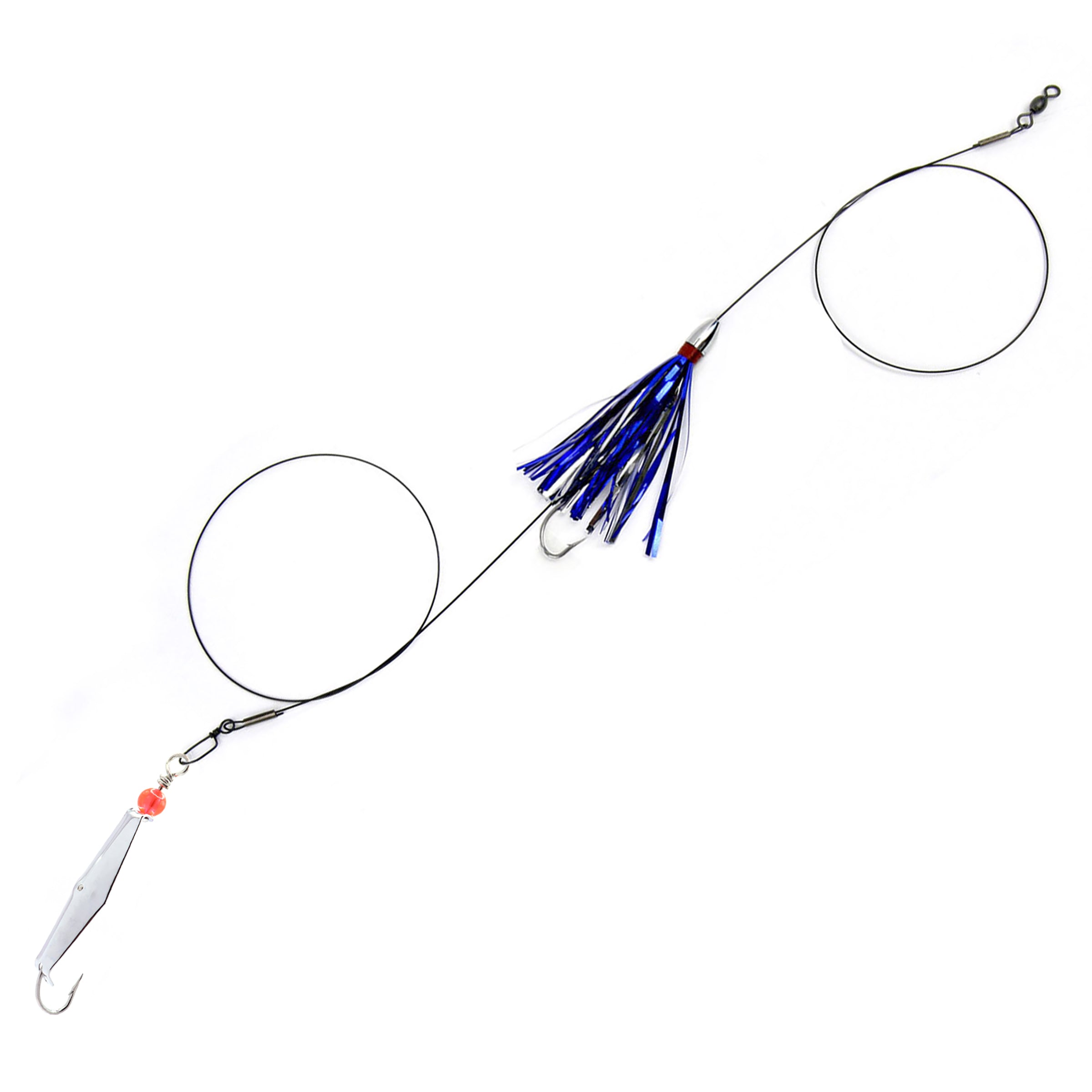 Muckin Rigs Clarkspoon Mackerel Duster Rig Blue and Silver