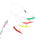 Mackerel tree rig with size 0 chrome Clarkspoon