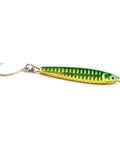 Stick Jig with In-Line Single Hook - Green/Chartreuse - 2 Sizes - Clarkspoon Fishing Lures