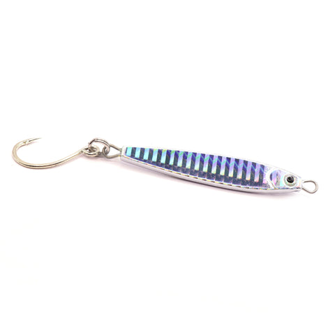 Stick Jig with In-Line Single Hook - Silver - 2 Sizes - Clarkspoon Fishing Lures