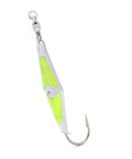 Spoon-Squid w/ Ball Bearing Swivel - Chartreuse Flash - 3 Sizes - Clarkspoon Fishing Lures