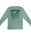 Clarkspoon Anetik performance shirt with Spanish mackerel in green