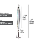 Stick Jig 1.5oz - Silver - Clarkspoon Fishing Lures