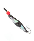 Black Chrome Clarkspoon with Silver Flash Tape - 3 Sizes - Clarkspoon Fishing Lures
