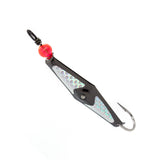 Black Chrome Clarkspoon with Silver Flash Tape - 3 Sizes - Clarkspoon Fishing Lures