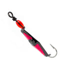 Black Chrome Clarkspoon with Pink Flash Tape - 3 Sizes - Clarkspoon Fishing Lures