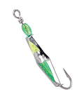 Clarkspoon with Chartreuse and Green Metallic Flash - Clarkspoon Fishing Lures