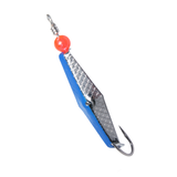 0RBM-SS/BLU - Clarkspoon size 0 - Chrome/Blue - Hammer Scale Finish - Clarkspoon Fishing Lures