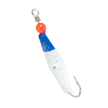 0RBM-BWFS - Clarkspoon Size 0 - Blue/White w/ Fish Scale - Clarkspoon Fishing Lures
