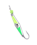 Clarkspoon with Chartreuse and Green Metallic Flash - Clarkspoon Fishing Lures