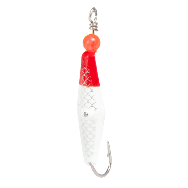 0RBM-RWFS - Clarkspoon Size 0 - Red/White w/ Fish Scale - Clarkspoon Fishing Lures