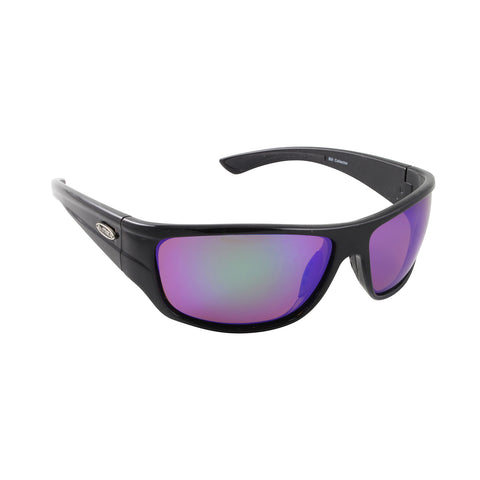 Sea Striker Bill Collector Polarized Sunglasses - Black Frame - Green Mirror Lens