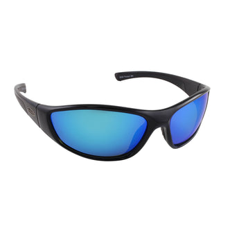 Sea Striker Pursuit Sunglasses - 0239 - Black Frame / Blue Mirror Lens - Clarkspoon Fishing Lures