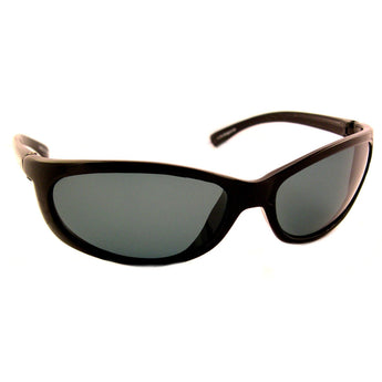 Sea Striker Tradewinds Beach Boating Fishing Polarized Sunglasses Men Women Black Frame w/Smoke Lens, adult unisex