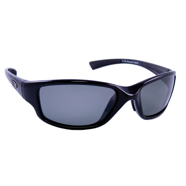 Sea Striker Keeper Beach Boating Fishing Polarized Sunglasses Men Women  Black Frame w/Blue Mirror Lens
